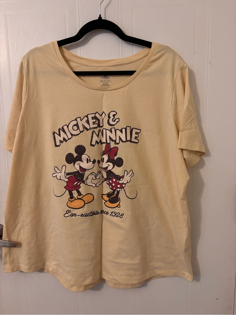 Disney Yellow Mickey & Minnie Graphic Tee
